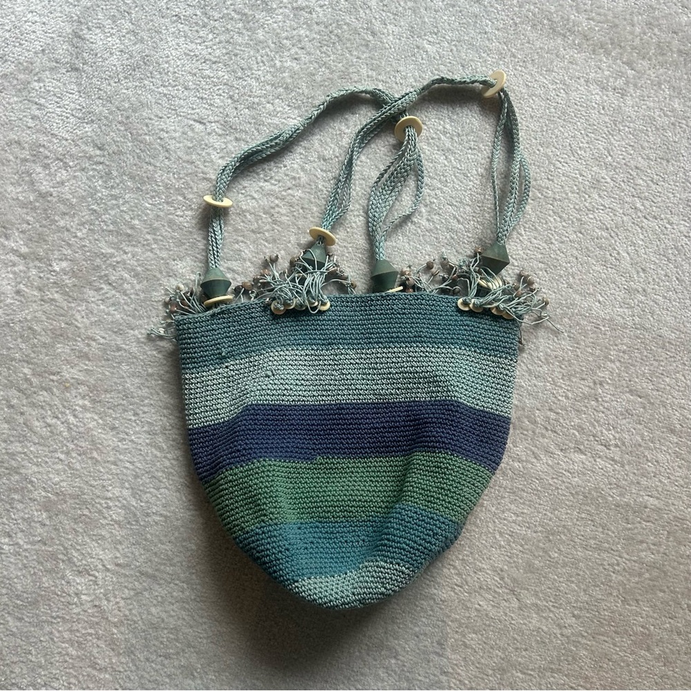 Henri Bendel Sky Blue Knit bag